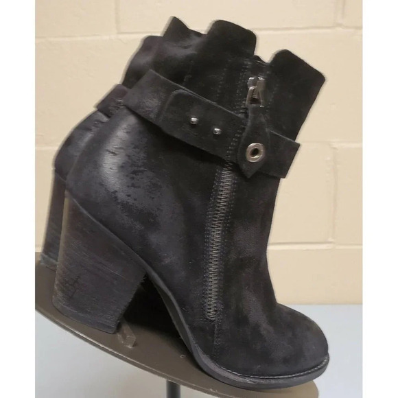 Paul Green 8.5 US Black Nubuck Sheridan Ankle Comfort Chic Boot/Bootie AU6 $490 - Picture 7 of 12